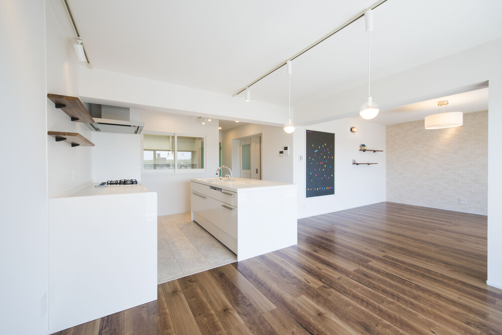 和室を無くし、広々としたLDKに…。家具選びが楽しみな空間になりました。