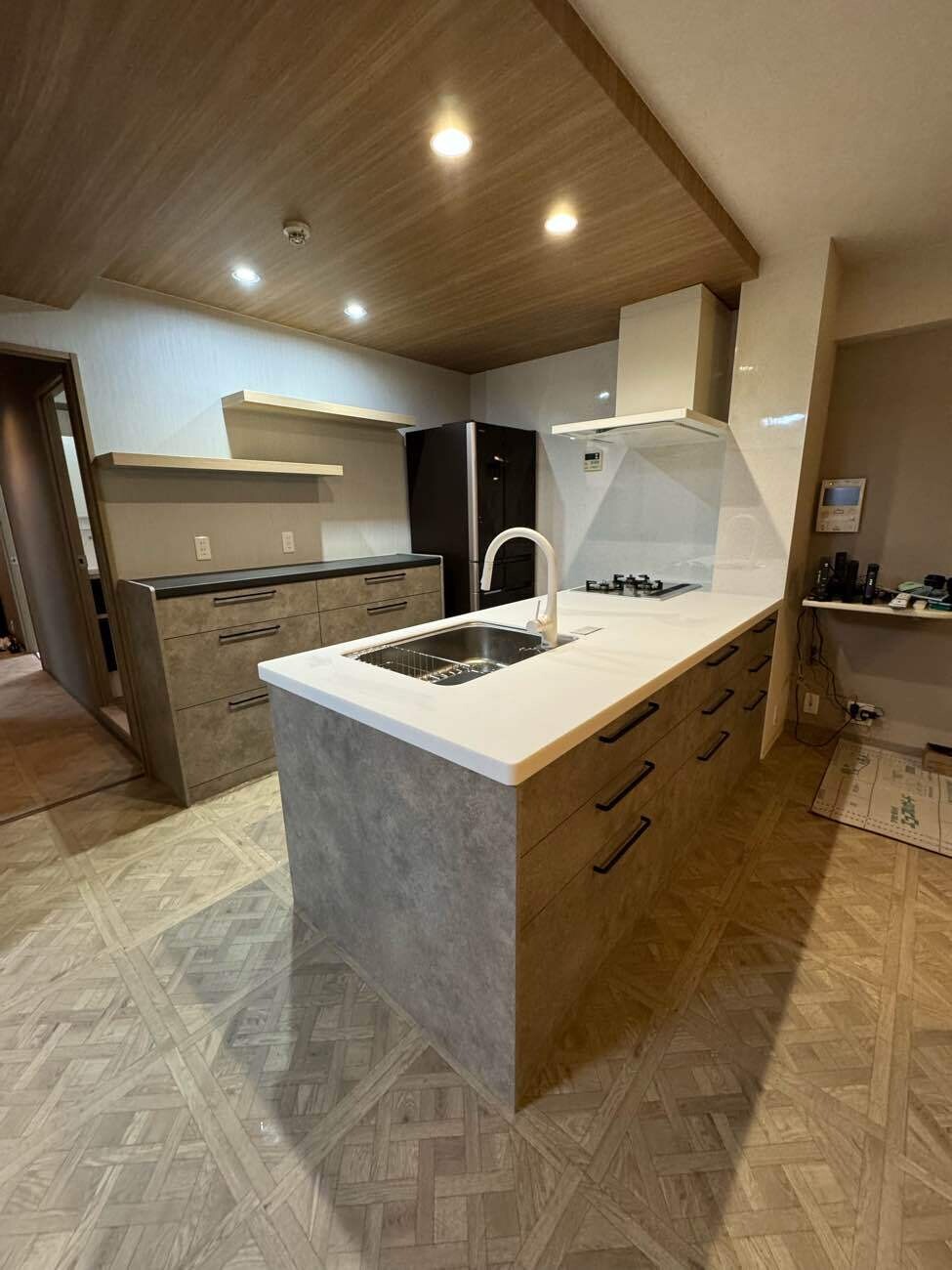 パイプスペースをキッチンと一体化