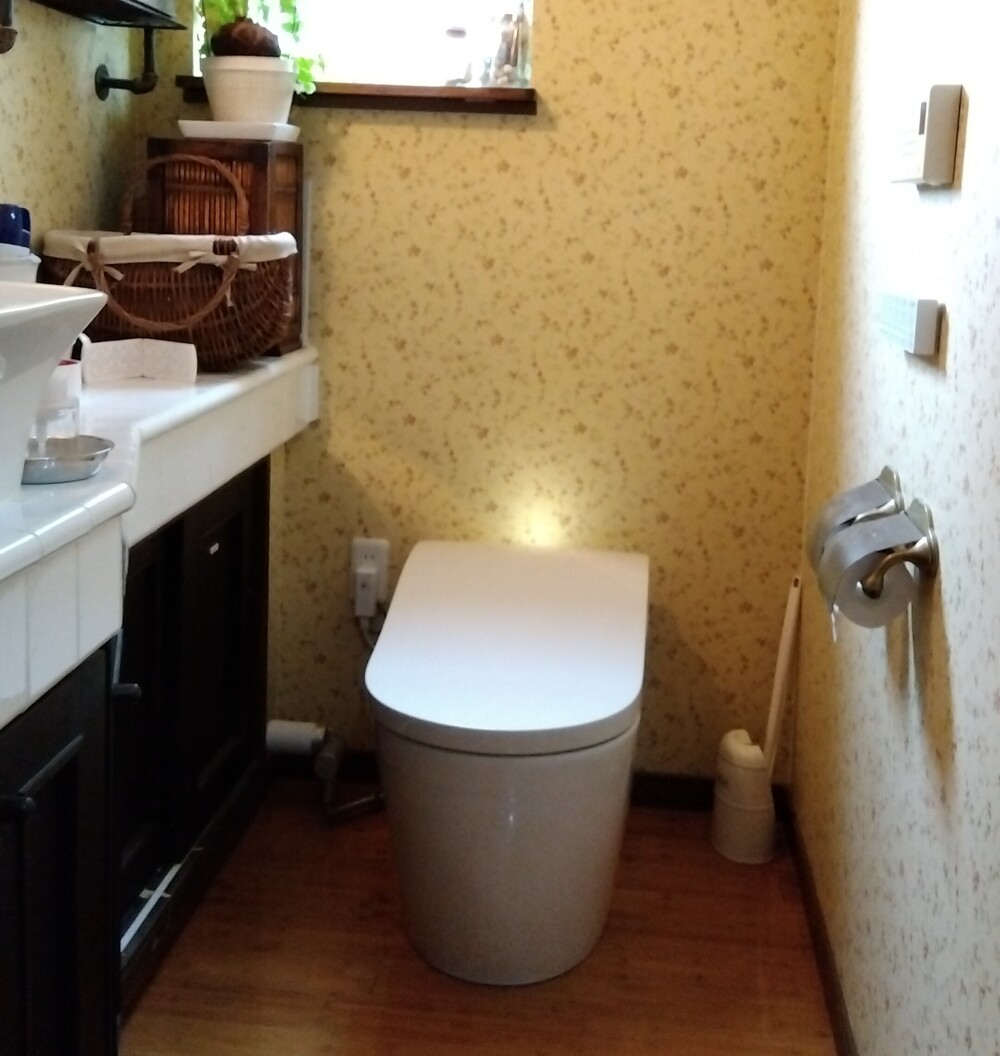 落ち着きのあるトイレ空間