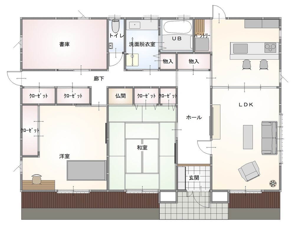 以前の骨格をできるだけ残しながら新たな空間を作り上げました。