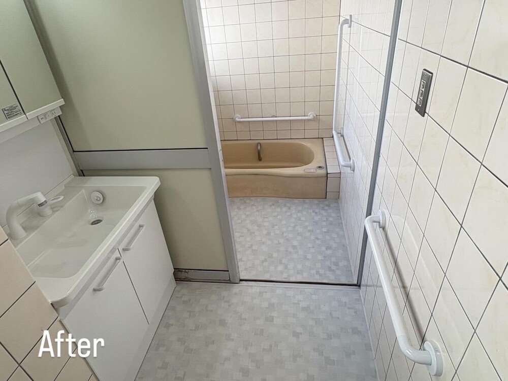 改修後 浴室・脱衣室
