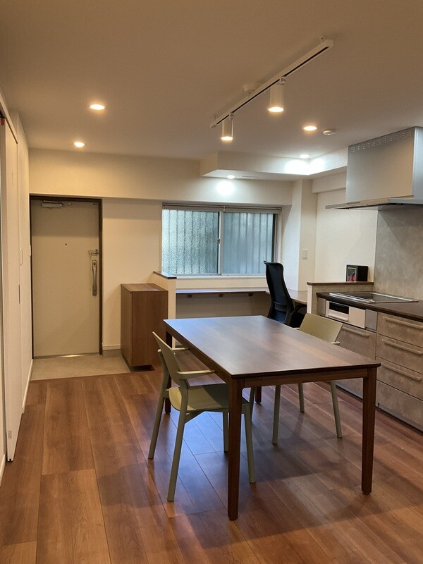 間仕切り壁をなくし、スッキリ空間の誕生です。