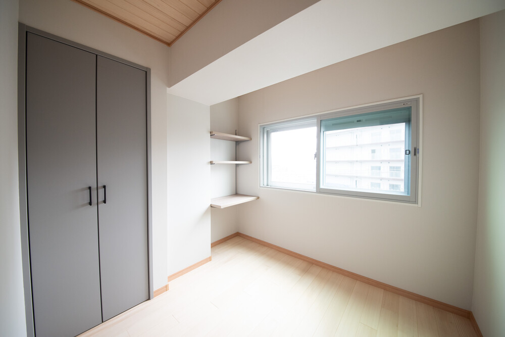 After：クローゼットと棚を備え多用途に活用