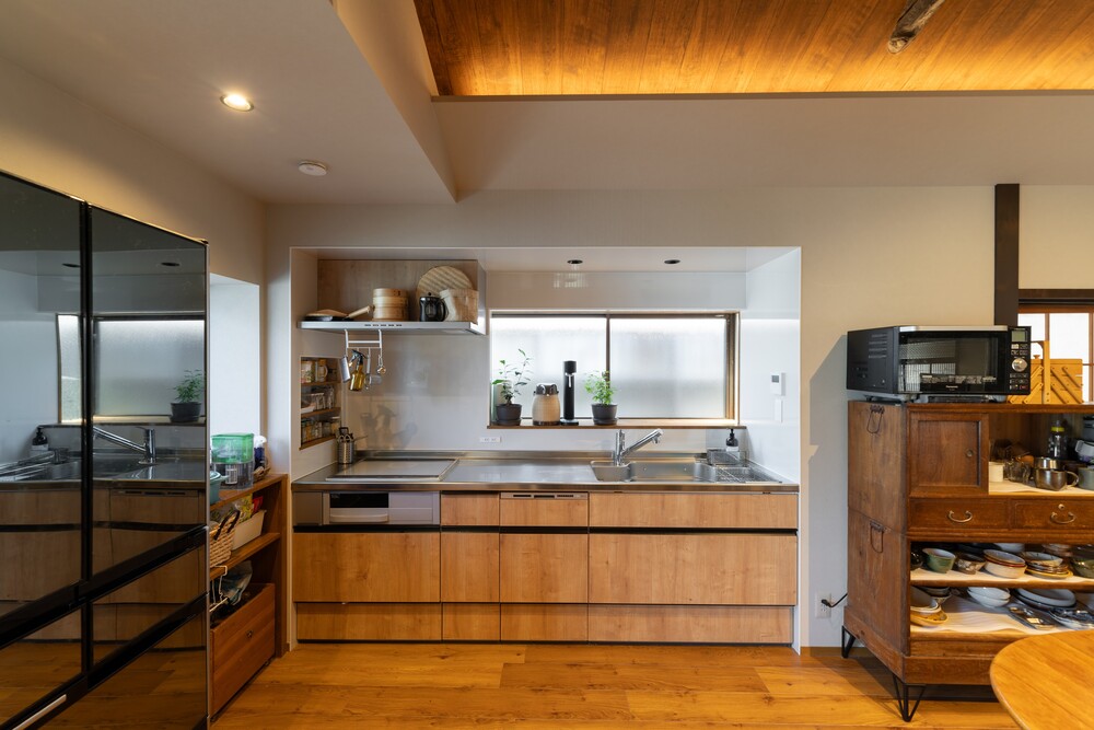 収納力に優れたキッチン