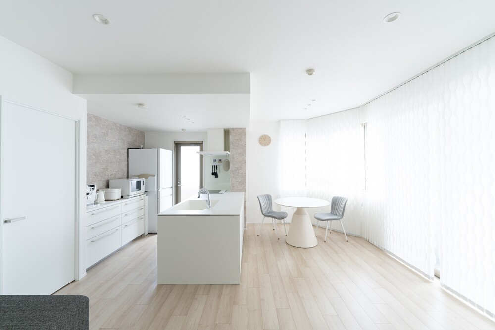 明るい対面キッチン