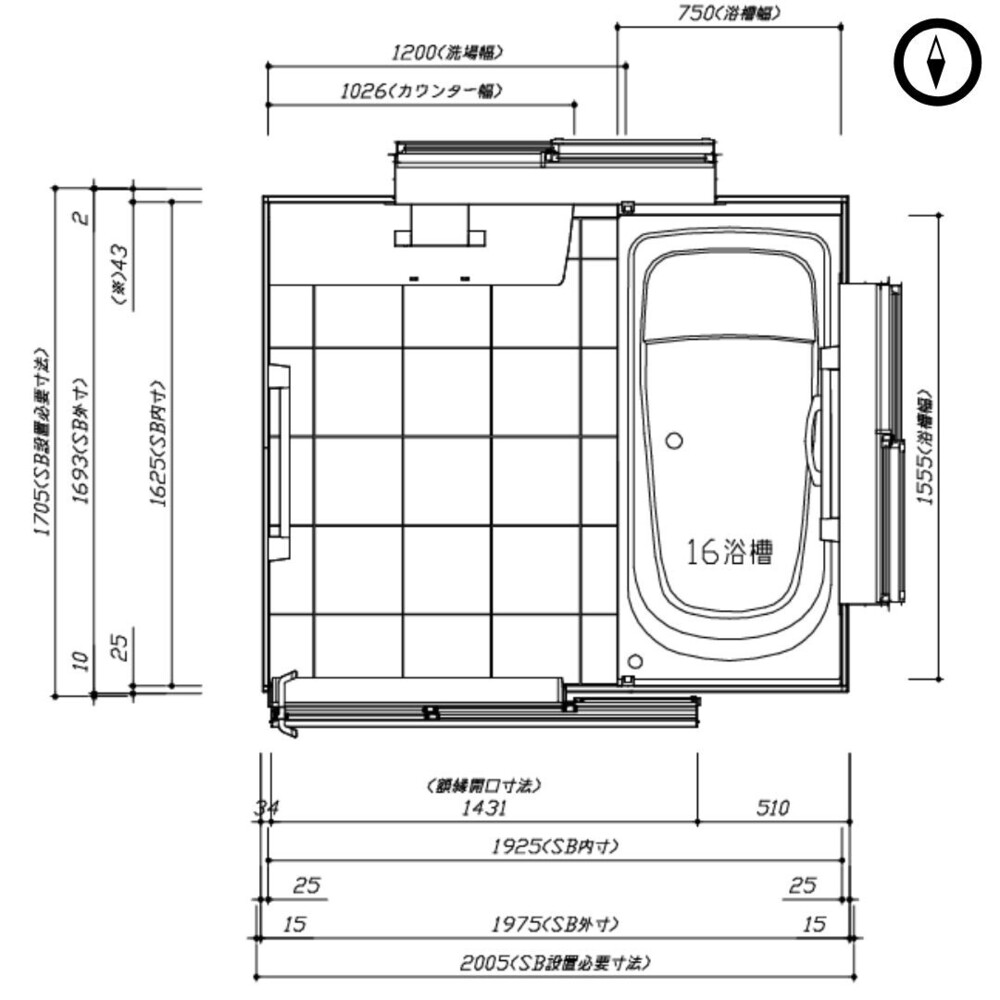 南西向きで明るい日差しがたっぷり入り、採光・通風ともに恵まれた環境です。