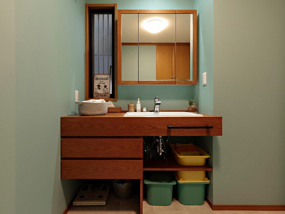 造作で叶えるオリジナル洗面化粧台